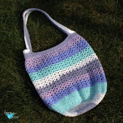 crochet market tote bag