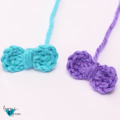 crochet mini bows