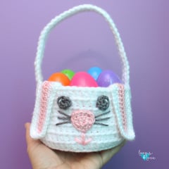 crochet easter bunny basket