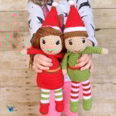 crochet amigurumi elves girl and boy