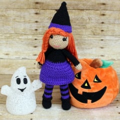 crochet halloween witch amigurumi