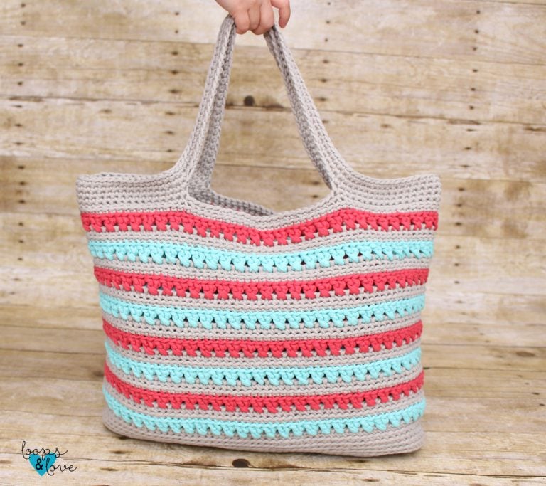 Beach Please Summer Tote - Free Crochet Pattern Loops & Love Crochet