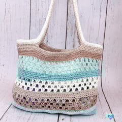 crochet beach tote bag