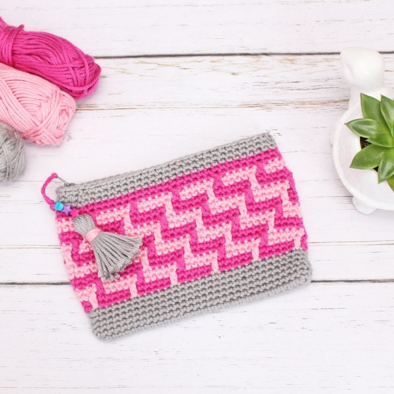 Mosaic Zig Zag Bag - Free Crochet Pattern