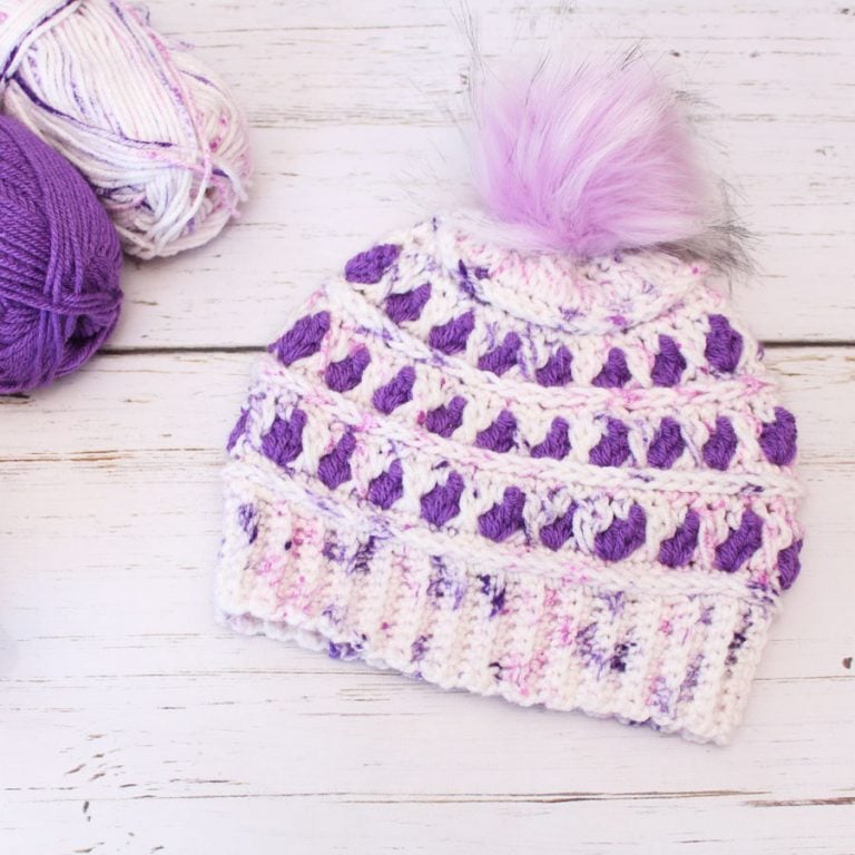 Peek-a-Boo Beanie - Free Crochet Pattern