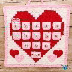 crochet valentines day calendar