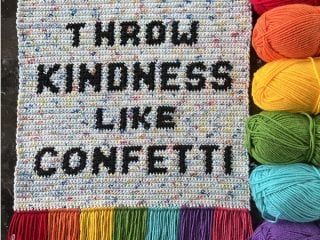 Throw Kindness Like Confetti Wall Hanging