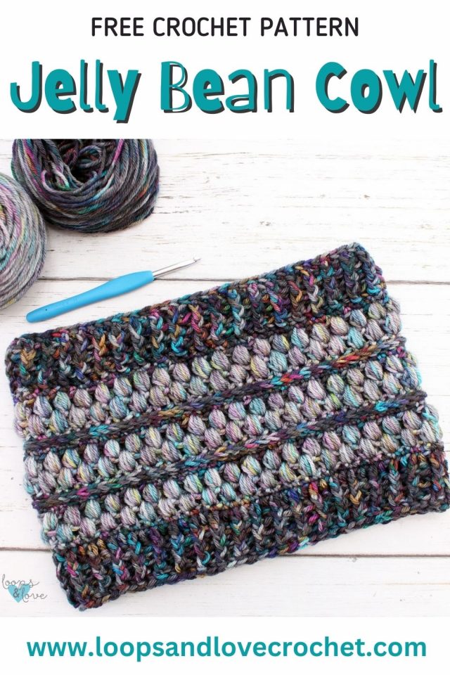 Jelly Bean Cowl - Free Crochet Pattern Loops & Love Crochet