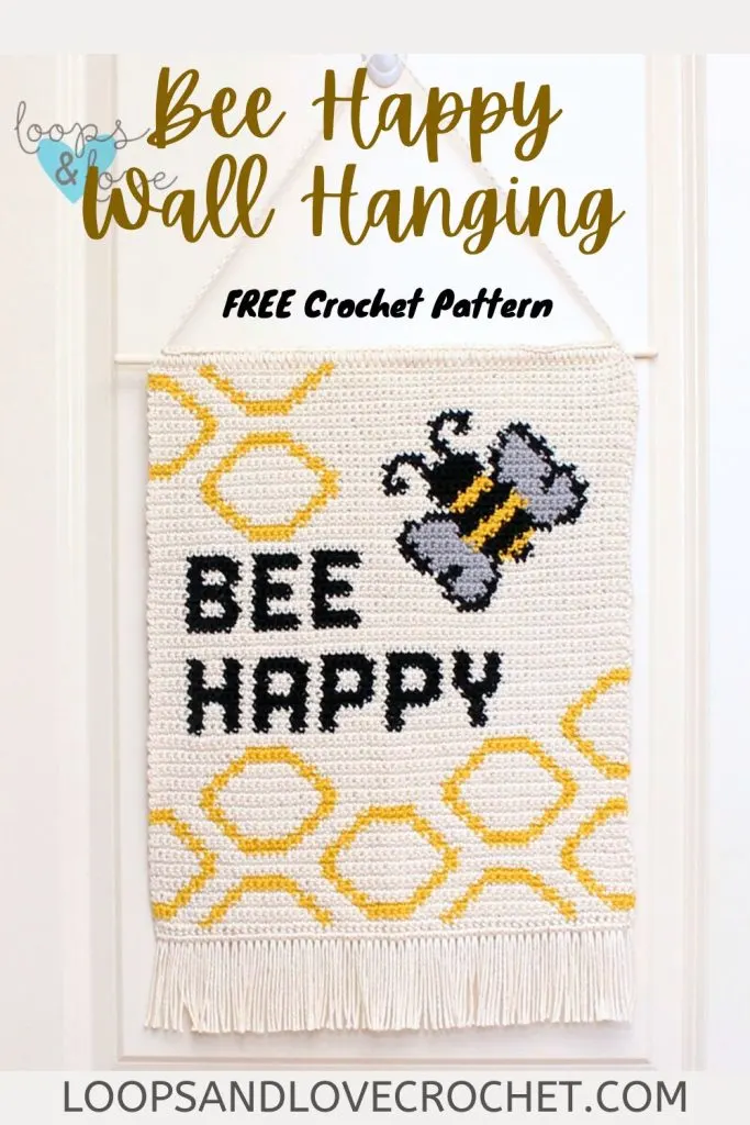 bee happy wall hanging pinterest image