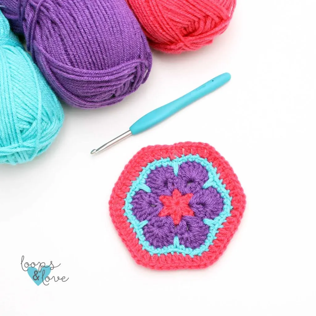 crochet african flower