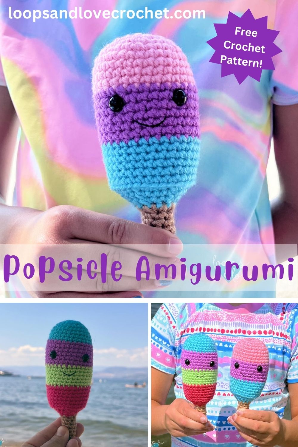 Free Crochet Popsicle Amigurumi Loops & Love Crochet
