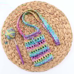 Mini Crossbody Tote Bag Crochet