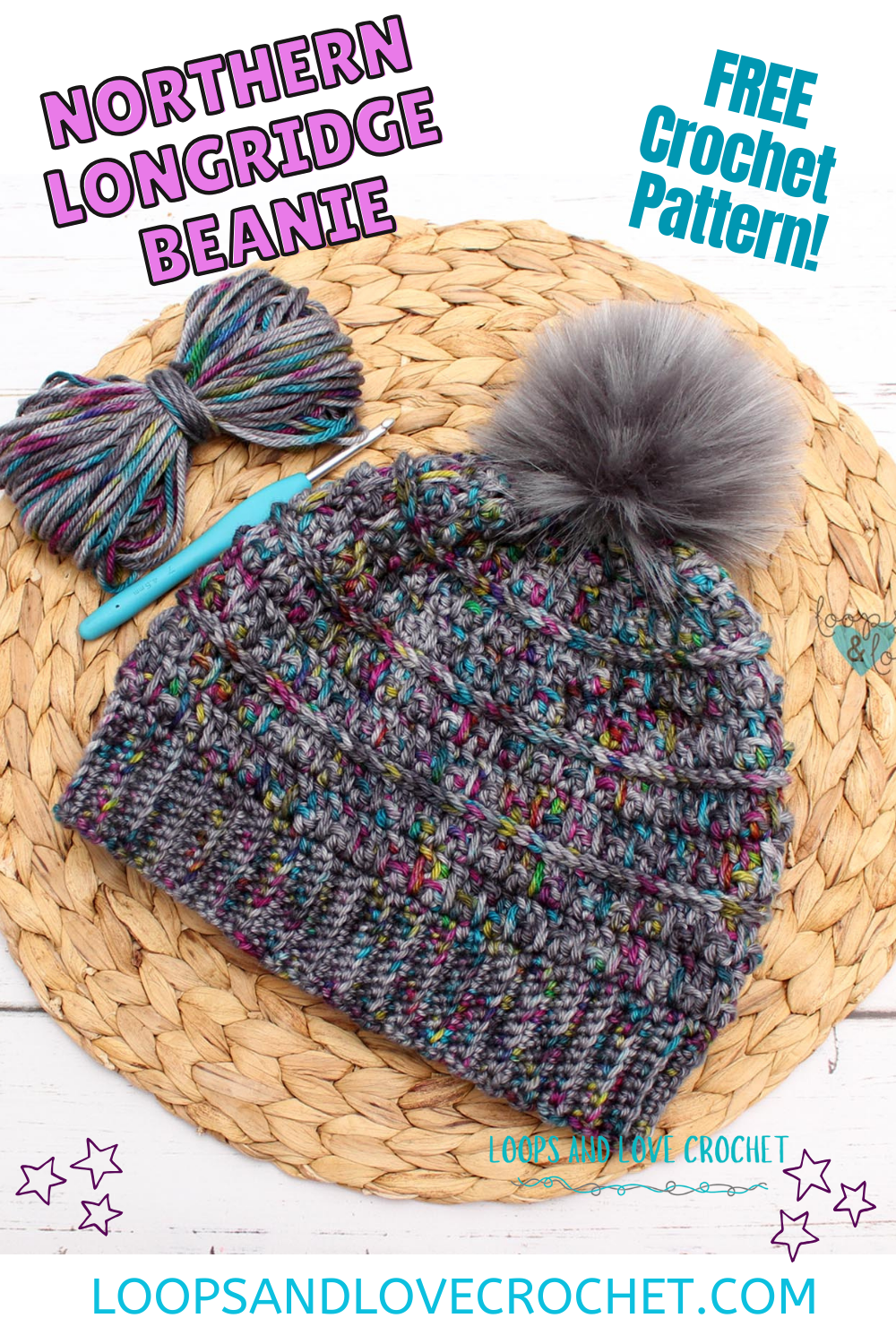 pinterest pin for the northern longridge beanie