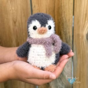 Crochet plush penguin amigurumi crochet pattern