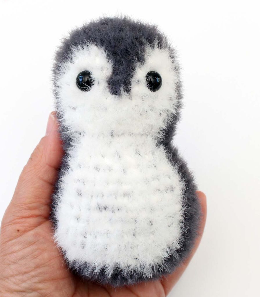crocheted penguin body