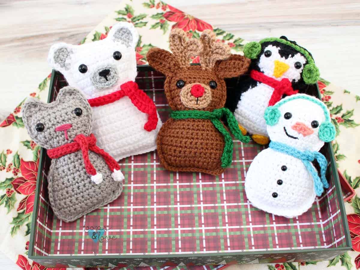 collection of ragdoll reindeer ornaments
