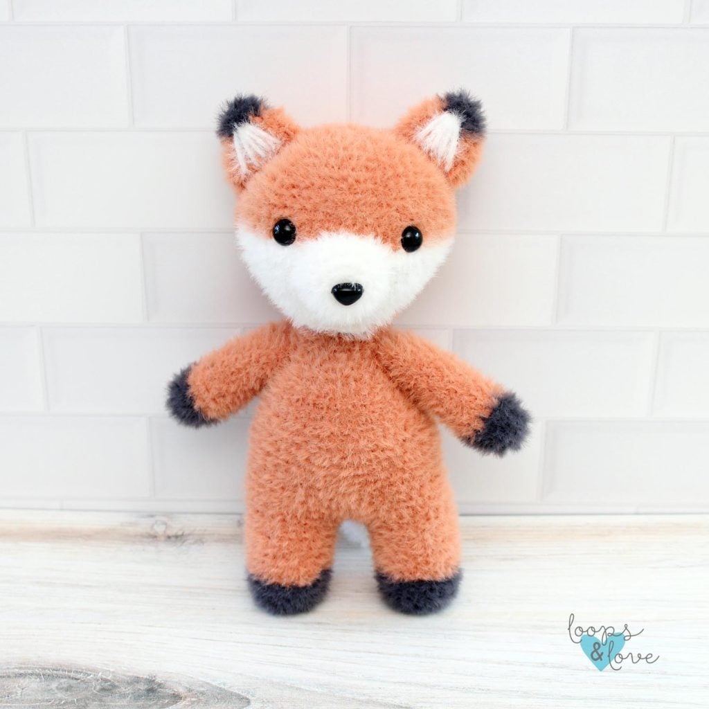 Fox Amigurumi on a counter