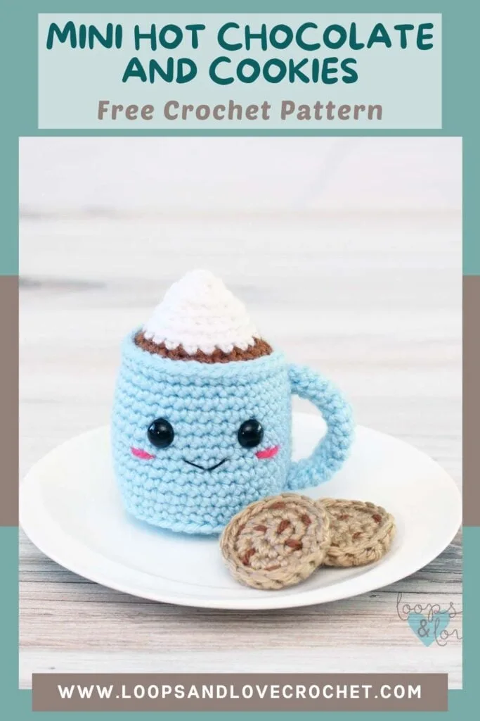 mini hot chocolate and cookies pinterest pin