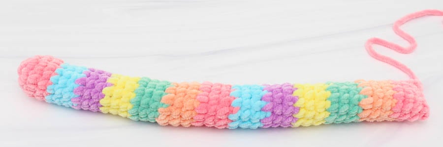 snail amigurumi shell tube