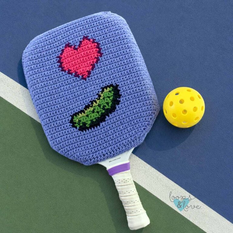 Pickleball Paddle Cover - Free Crochet Pattern