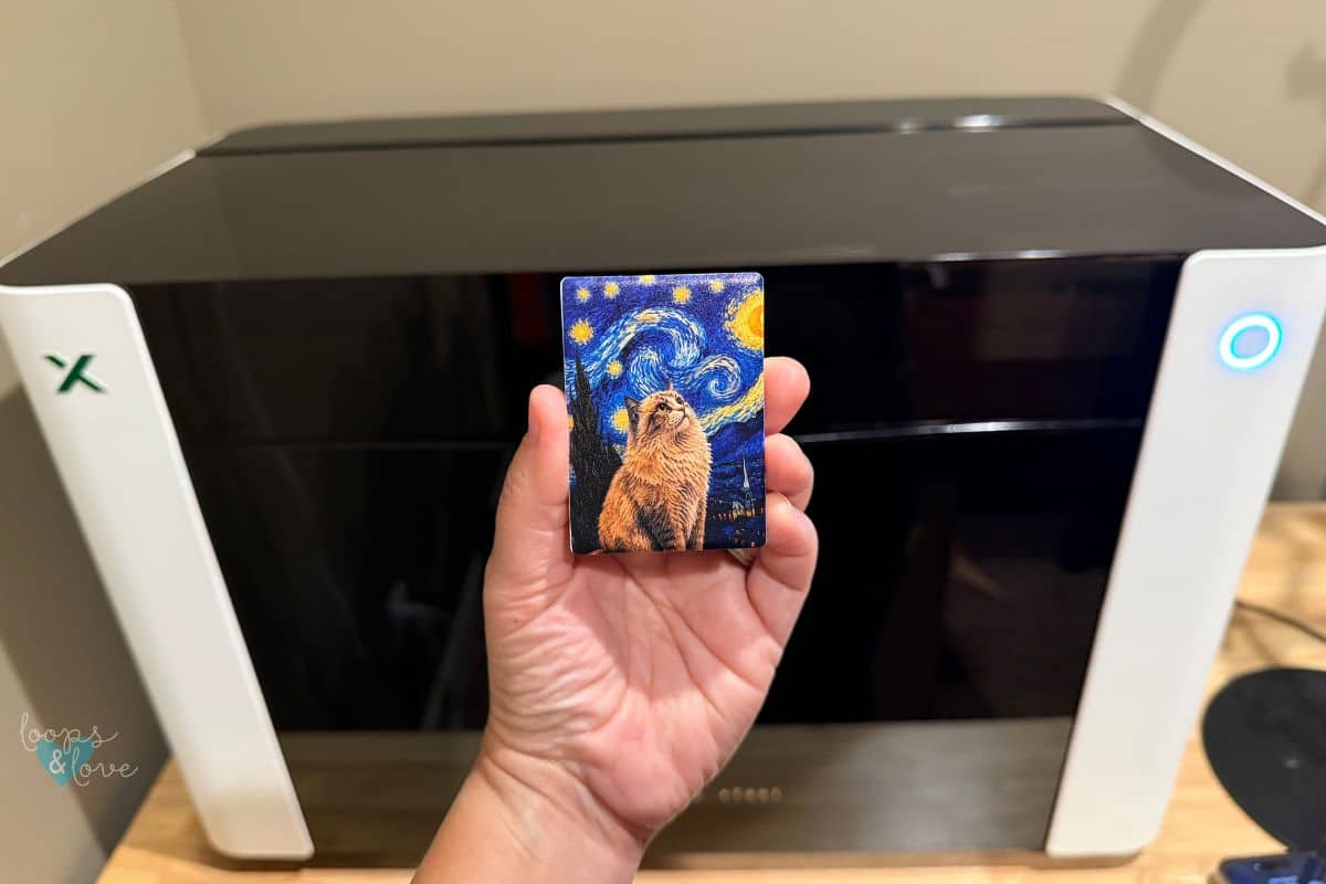 xTool Omni O1 UV printer used for personalized craft projects