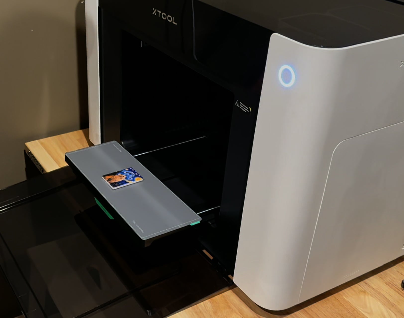 First UV printing project created with the xTool Omni O1