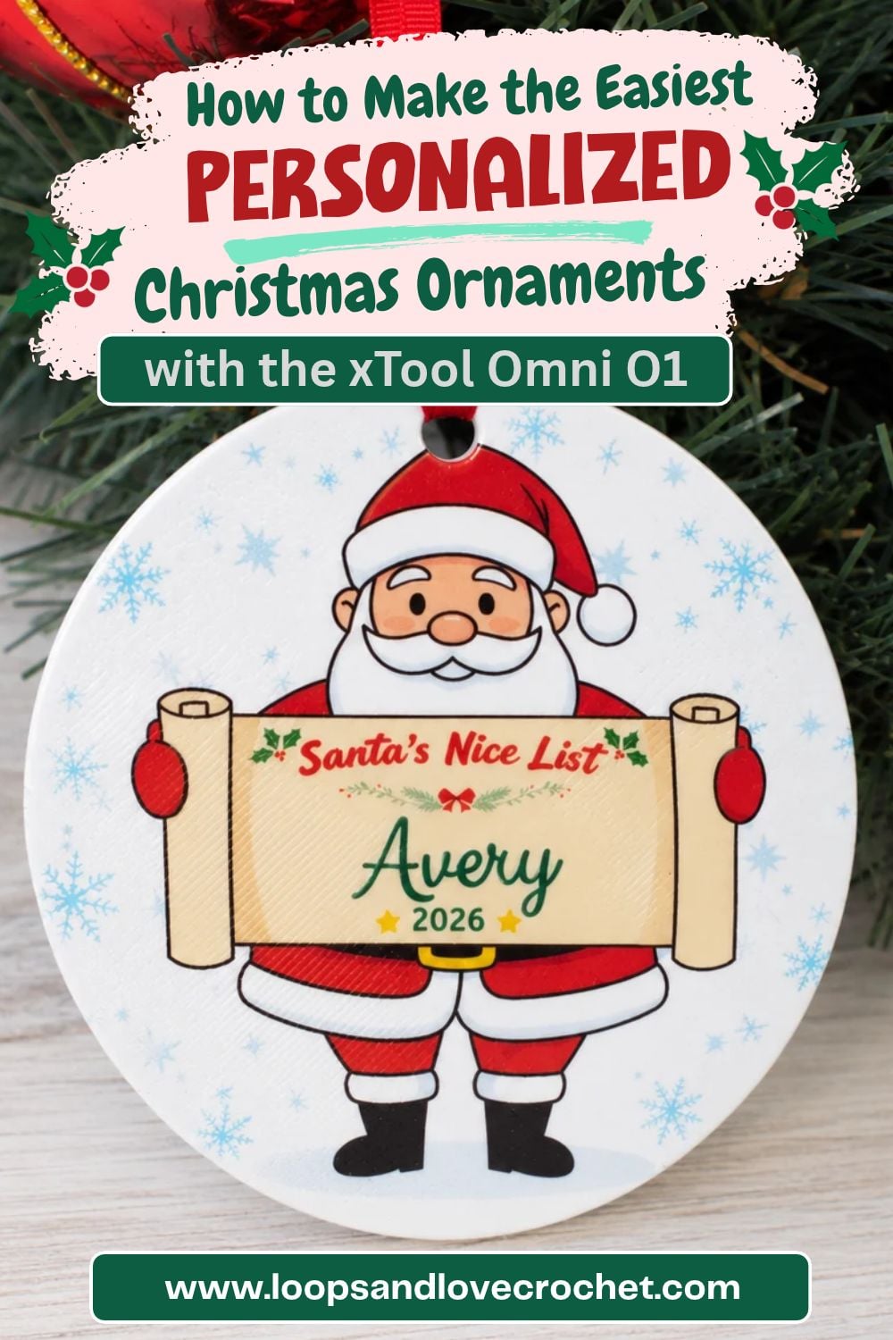 How to make the easiest personalized christmas ornaments with the xTool Omni O1!